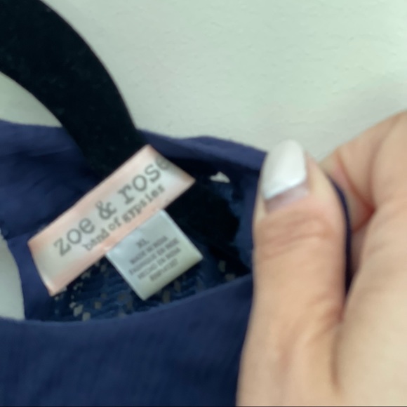 Navy color kids dress in XL by Zoe and Rose bought from Nordstrom - Picture 4 of 4